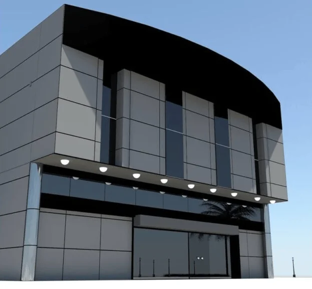 واجهة كلادينج ألواح معدنية